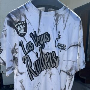 Las Vegas Raiders Grey and Black Graphic Tee